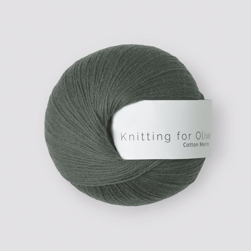 Knitting for Olive Cotton Merino - Mørk Søgrøn