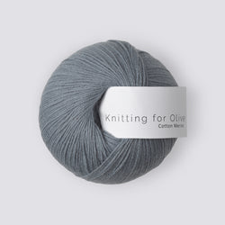 Knitting for Olive Cotton Merino - Elefantblå