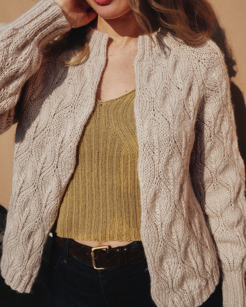 Olive Cardigan - Voksen - Dansk