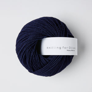 Knitting for Olive HEAVY Merino - Marineblå