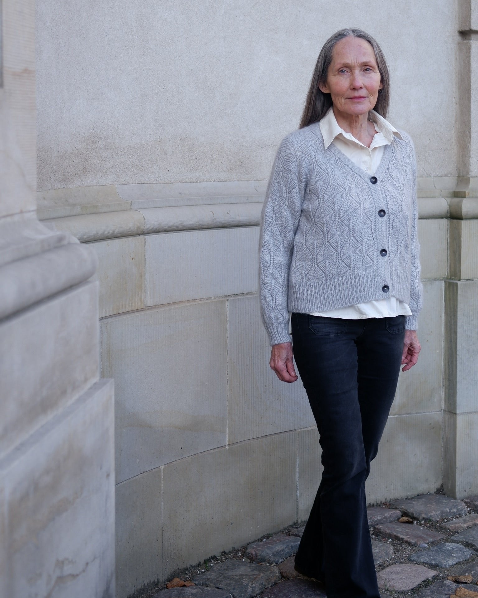 Olive Cardigan V-neck - Dansk