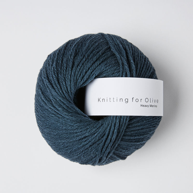 Knitting for Olive HEAVY Merino - Dyb Petroleumsblå