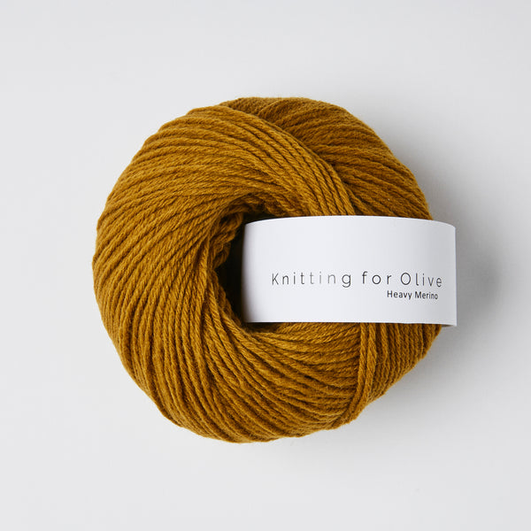 Knitting for Olive HEAVY Merino - Mørk Okker