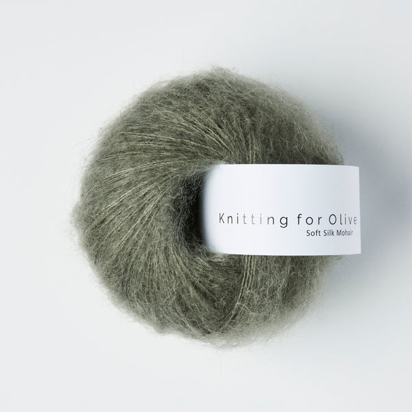 Knitting for Olive Soft Silk Mohair - Støvet Søgrøn