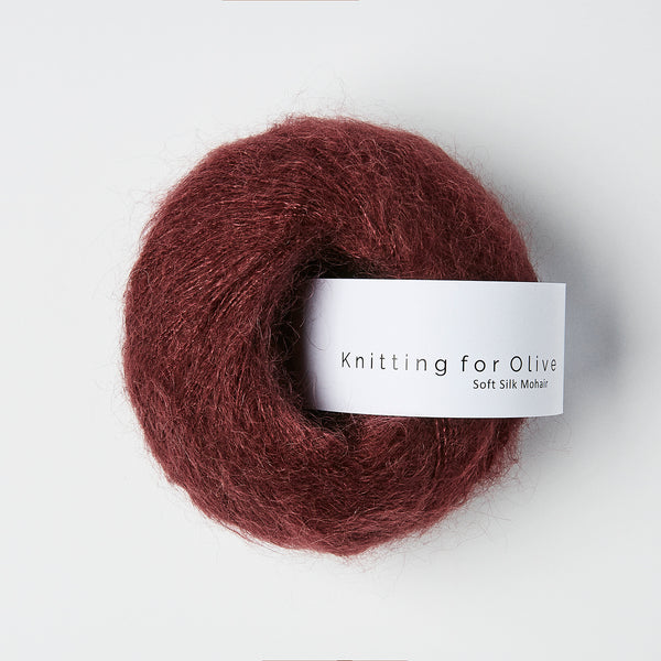 Knitting for Olive Soft Silk Mohair - Bordeaux