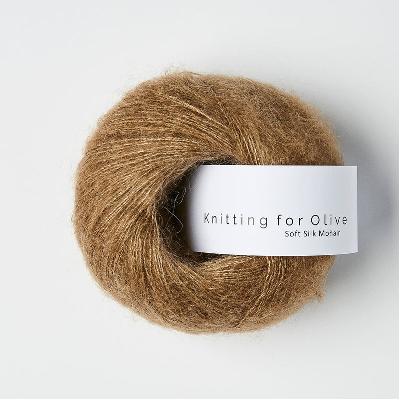 Knitting for Olive Soft Silk Mohair - Nøddebrun