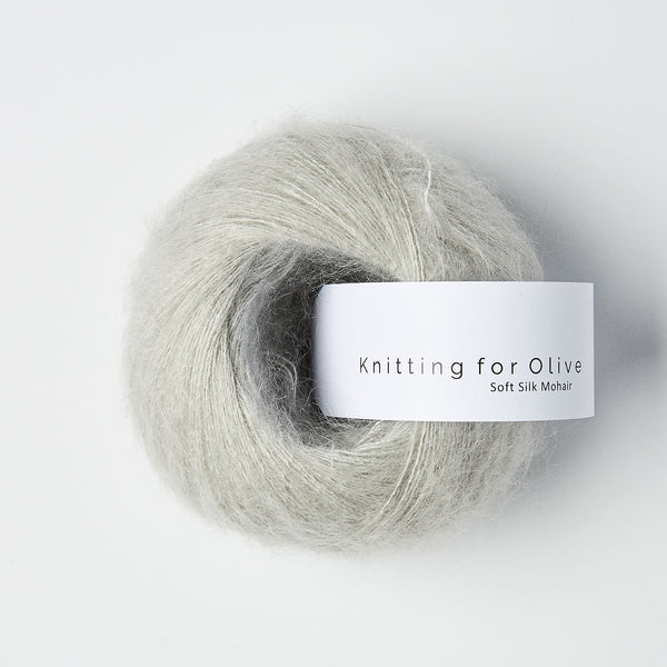 Knitting for Olive Soft Silk Mohair - Perlegrå