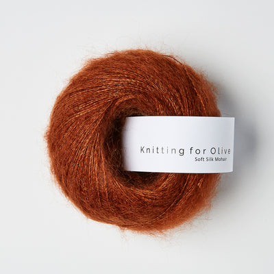 Soft Silk Mohair - Rust