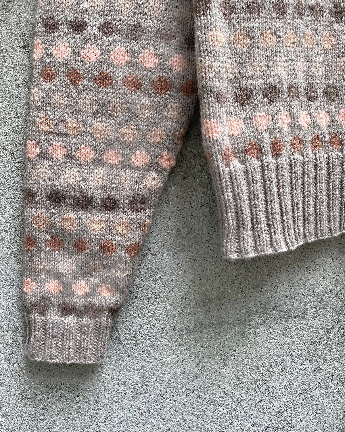 Smalle ærmer til Prik Sweater (tillæg til opskrift)